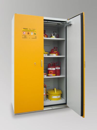 Gefahrstofflagerschraenke - B80-2102-G (SiS Typ 90_1200_Tueren_RAL 1007_narzissengelb)_Ver2