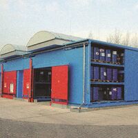 Container - Fertigwaren-Gefahrstofflager