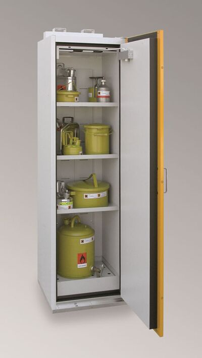 Gefahrstofflagerschraenke - B80-2100-G (SiS Typ 90_600_Tuer_RAL 1007_narzissengelb)