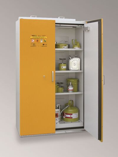 Gefahrstofflagerschraenke - B80-2102-G (SiS Typ 90_1200_Tueren_RAL 1007_narzissengelb)